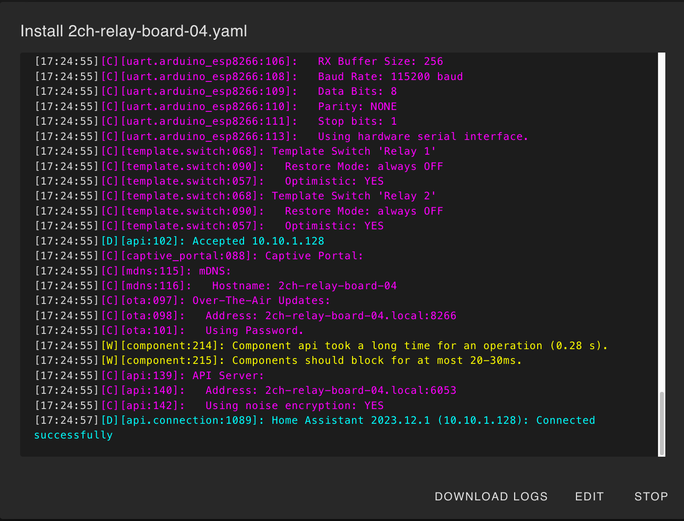 Install Configuration
