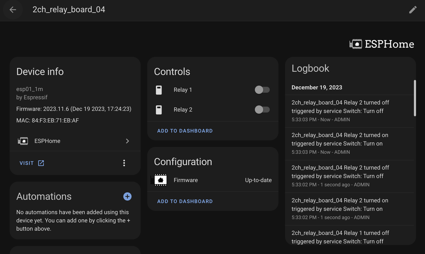 Testing Functionality